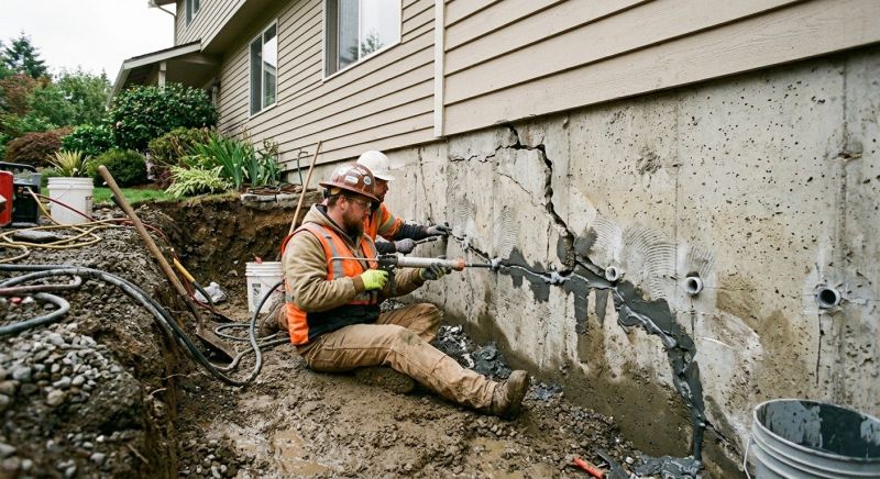 Basement Crack Repair in Fayetteville, TN