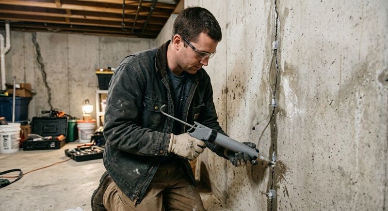 Basement Crack Repair in Fayetteville, TN