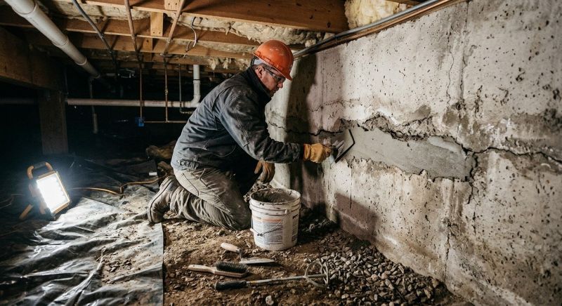 Basement Foundation Repair in Marshall County, TN