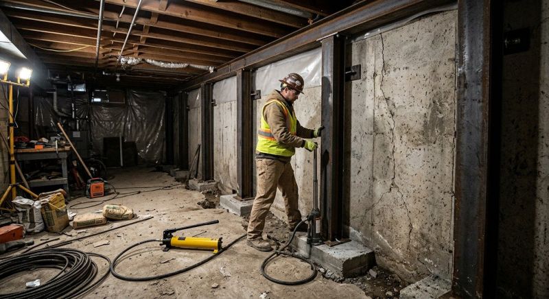 Basement Stabilization in Fayetteville, TN