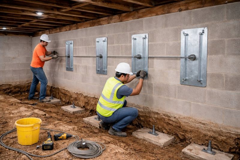 Basement Stabilization in Fayetteville, TN