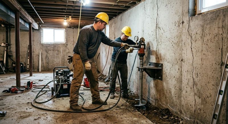 Basement Stabilization in Fayetteville, TN