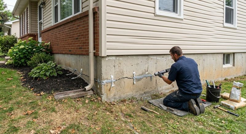 Cracked Foundation Repair in Fayetteville, TN