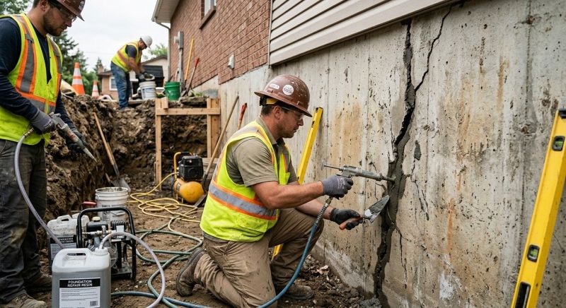 Cracked Foundation Repair in Marshall County, TN