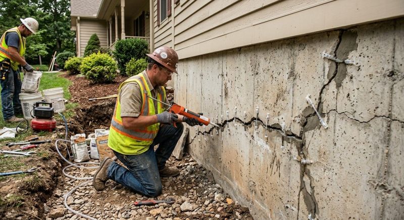 Cracked Foundation Repair in Shelbyville, TN
