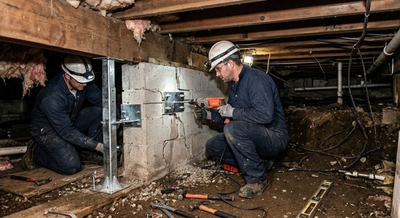 Crawlspace Foundation Repair in Marshall County, TN