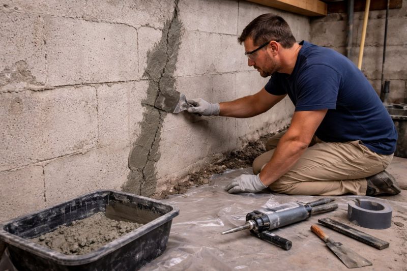 Foundation Crack Repair in Fayetteville, TN