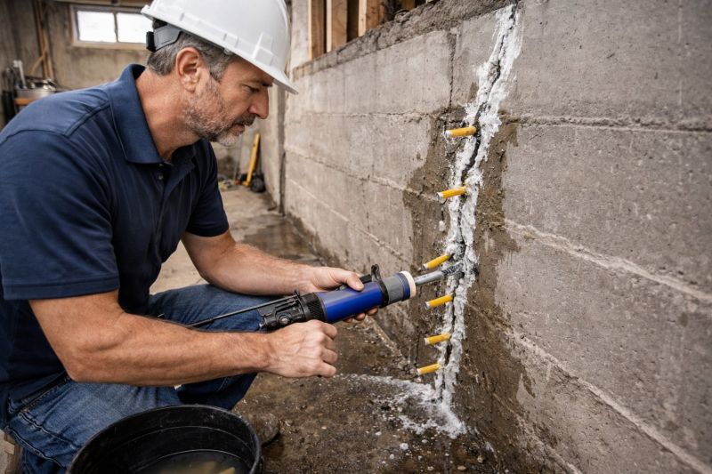 Foundation Crack Sealing in Fayetteville, TN