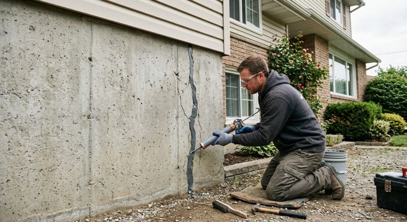 Foundation Crack Sealing in Fayetteville, TN