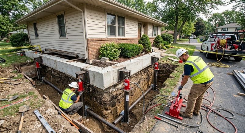 Foundation Jacking in Hazel Green, AL