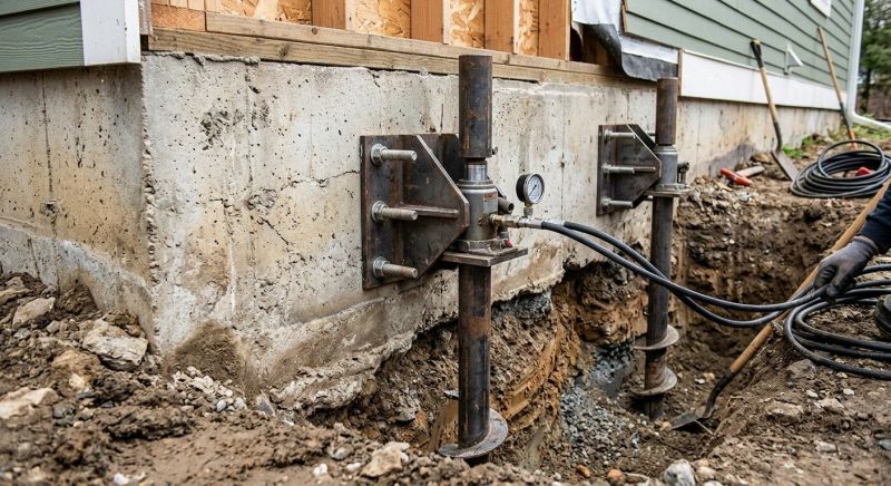 Foundation Pier Leveling in Fayetteville, TN