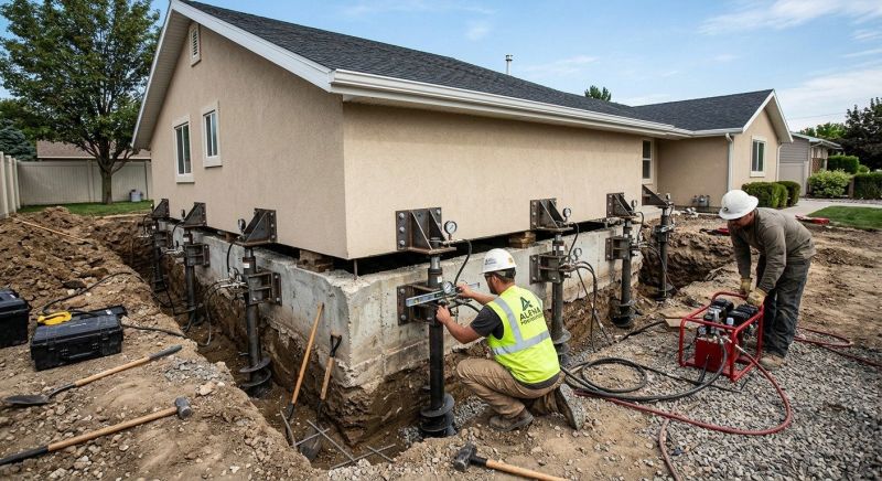 Foundation Pier Leveling in Fayetteville, TN