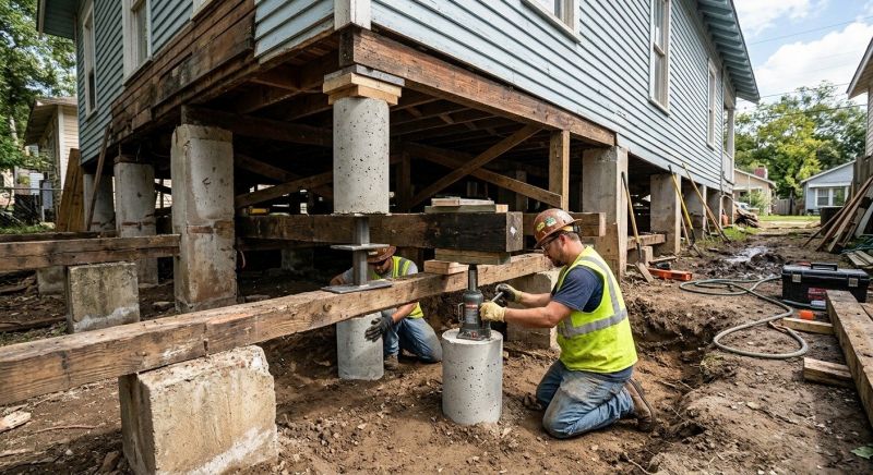 Foundation Pier Repair in Fayetteville, TN