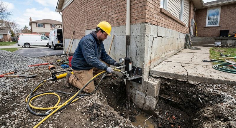Foundation Settlement Repair in Fayetteville, TN