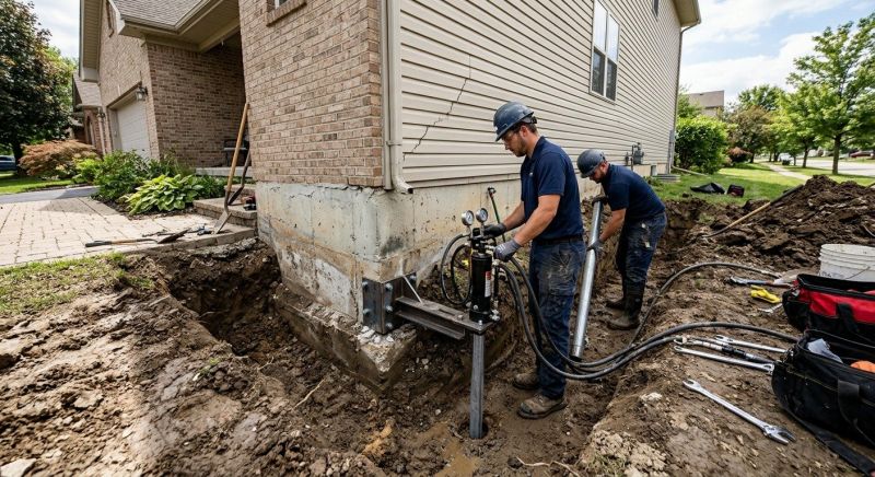 Foundation Settlement Repair in Fayetteville, TN