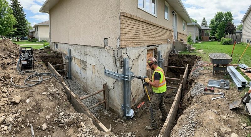 Foundation Settlement Repair in Fayetteville, TN