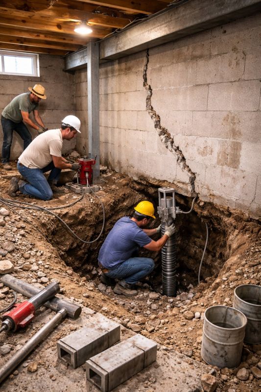Foundation Structural Repair in Fayetteville, TN