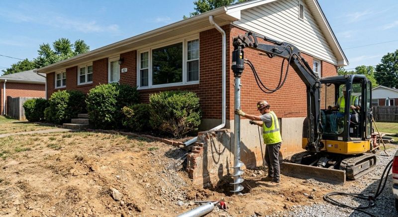 Helical Pile Installation in Fayetteville, TN