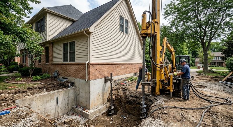 Helical Pile Installation in Fayetteville, TN