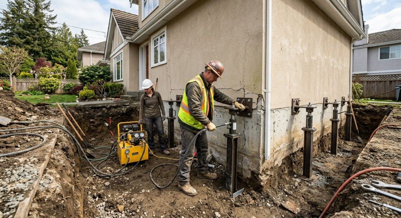 Sinking Foundation Repair in Fayetteville, TN