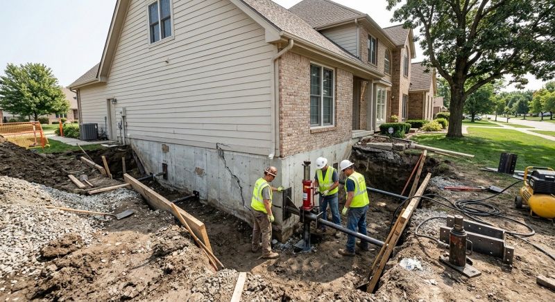 Sinking Foundation Repair in Marshall County, TN
