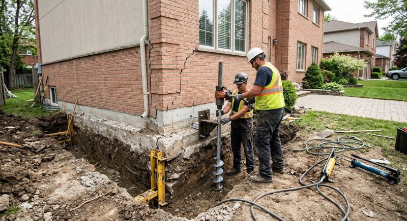 Sinking Foundation Repair in Shelbyville, TN