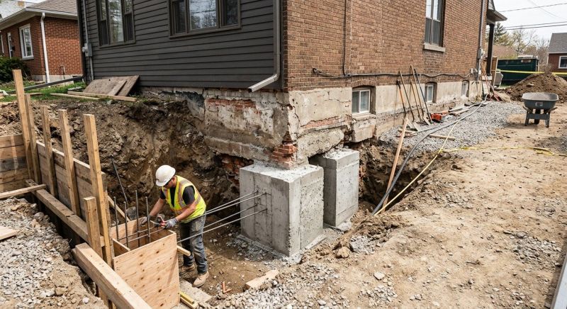 Structural Underpinning in Fayetteville, TN
