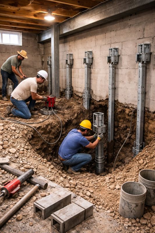 Structural Underpinning in Fayetteville, TN
