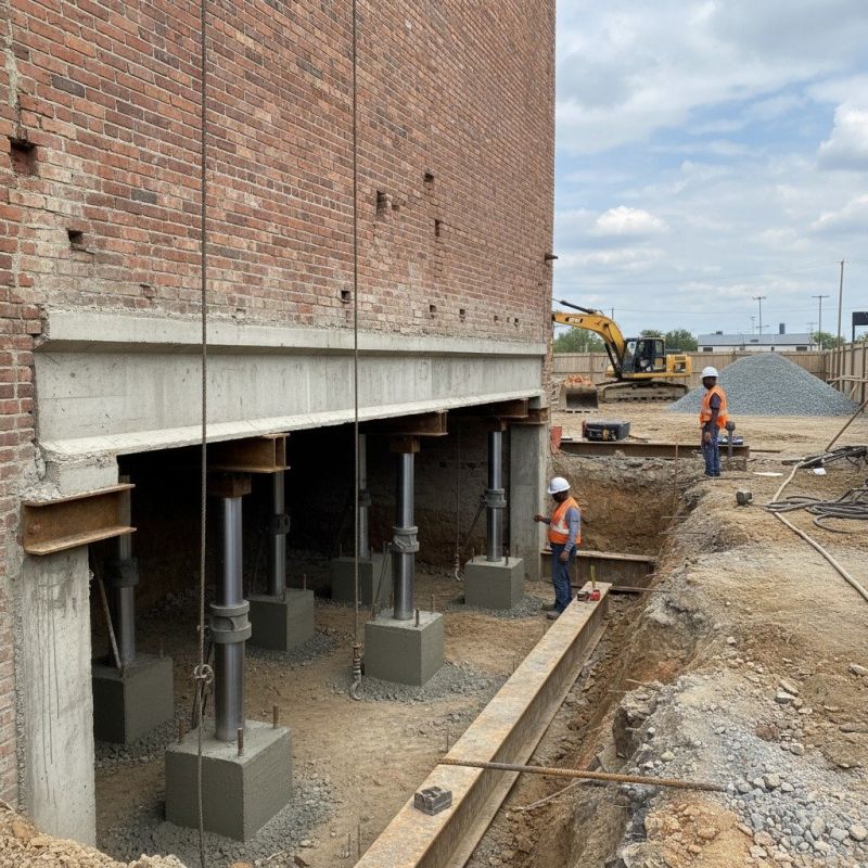 Structural Underpinning in Fayetteville, TN